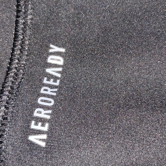 Adidas Aeroready Girls Pants Black Silver leggings Size Large 14 Euc - Picture 7 of 7